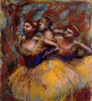 Degas, Edgar - Three Dancers   Yellow Skirts, Blue Blouses